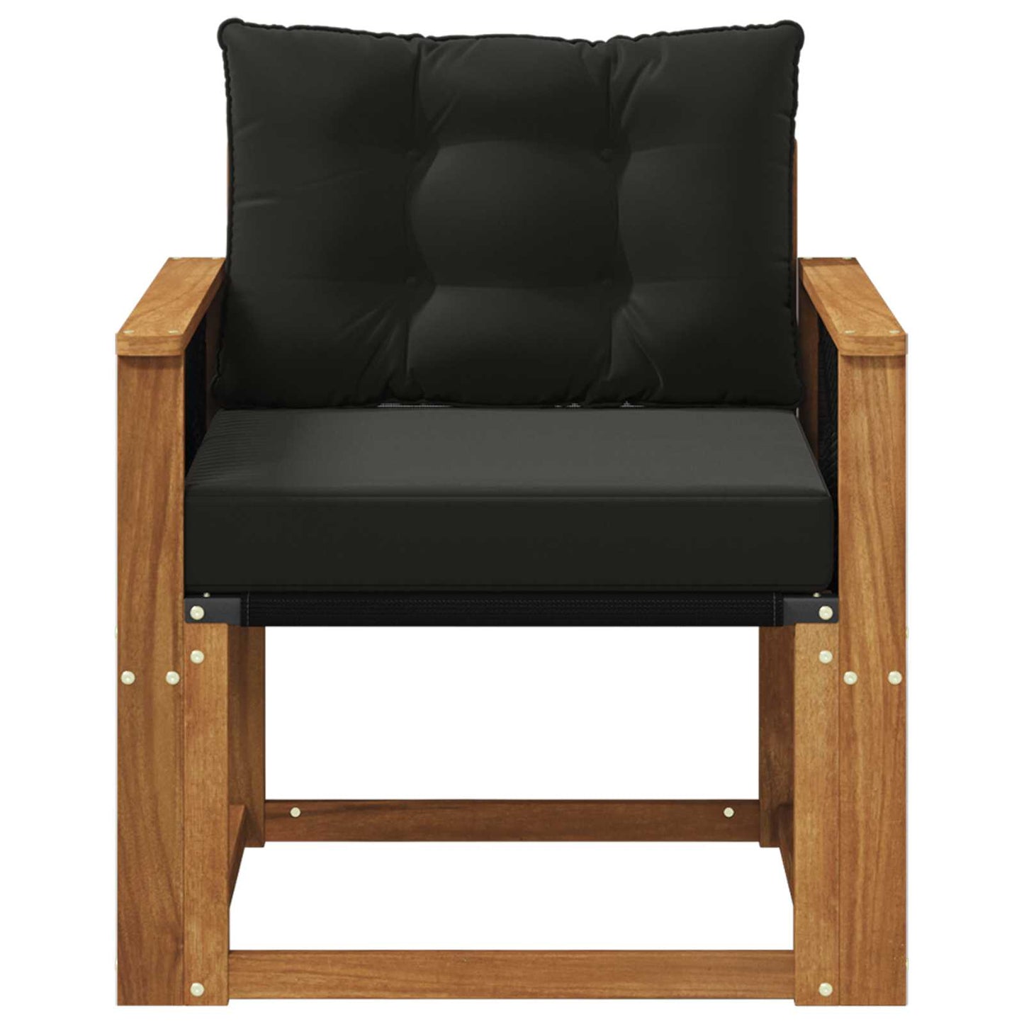 Outdoor Mittelsofa Massivholz Akazie Natur