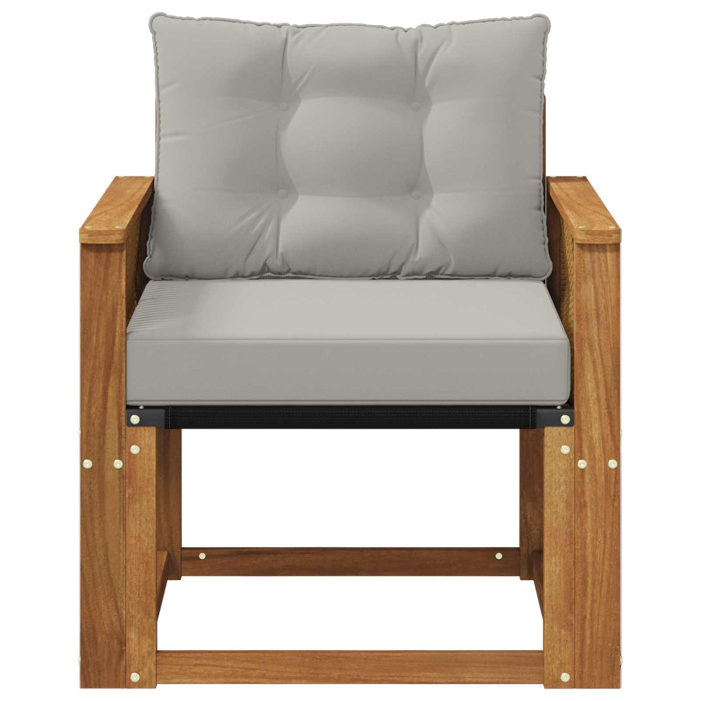 Outdoor-Sofa Massivholz Akazie Natur