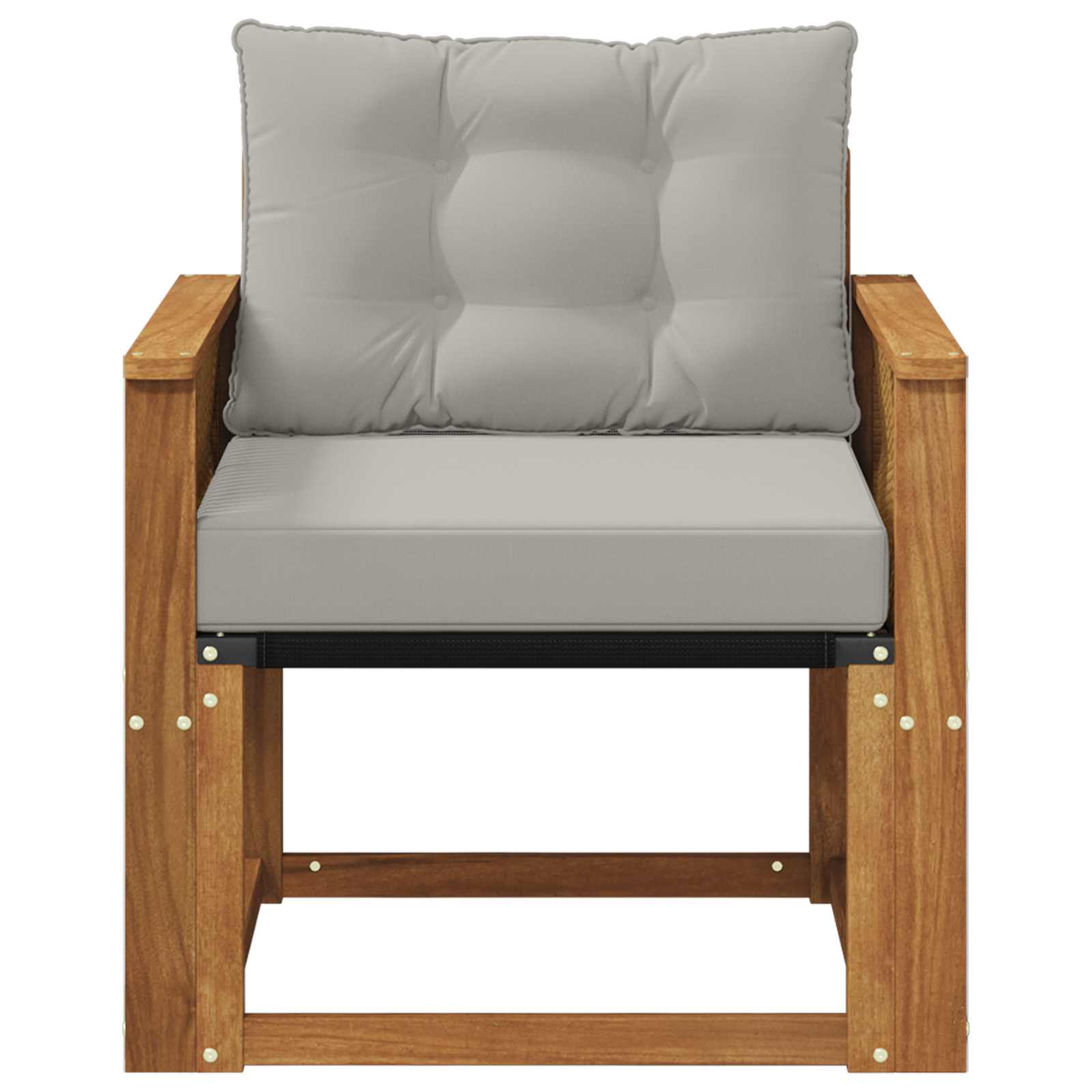 Outdoor-Sofa Massivholz Akazie Natur