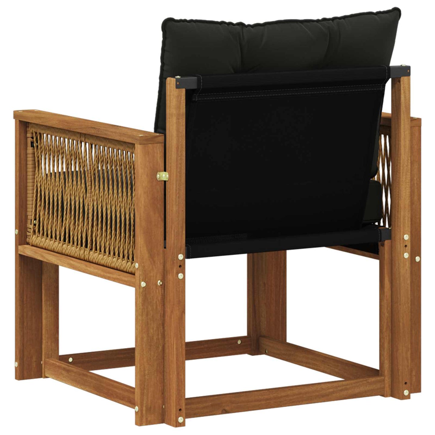 Outdoor Mittelsofa Massivholz Akazie Natur