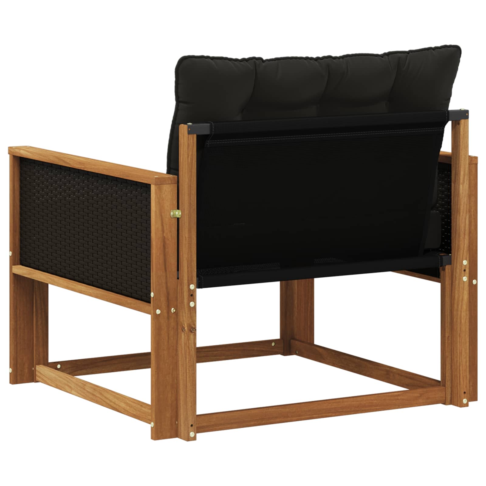 Outdoor-Sofagarnitur Massives Akazienholz und Textilene Natur
