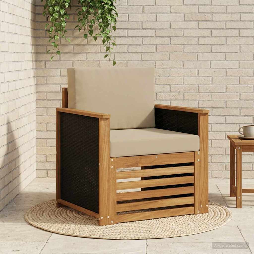 Outdoor Mittelsofa Natur