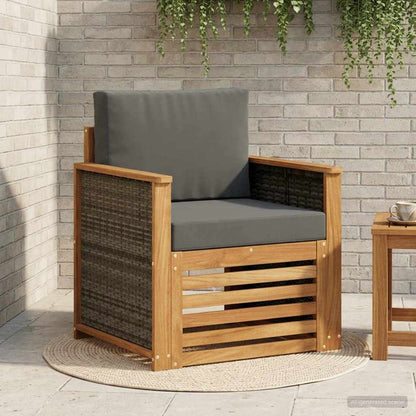 Outdoor Mittelsofa Natur