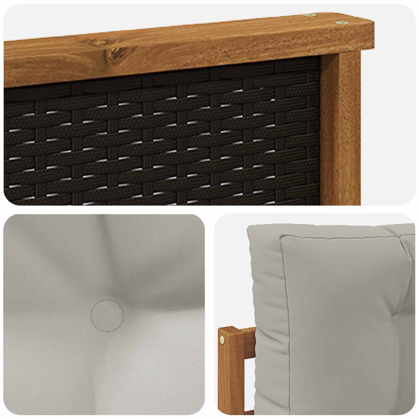 Outdoor Mittelsofa Natur