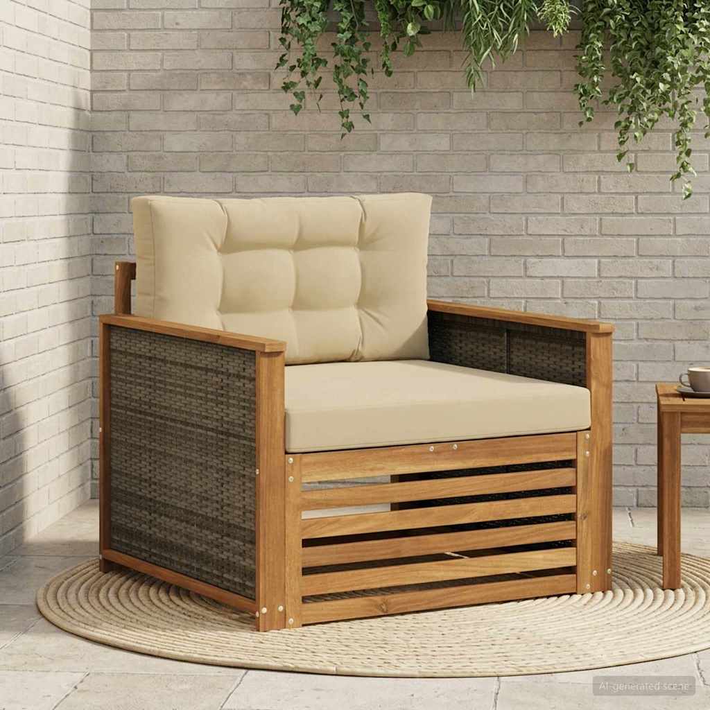 Outdoor Mittelsofa Natur