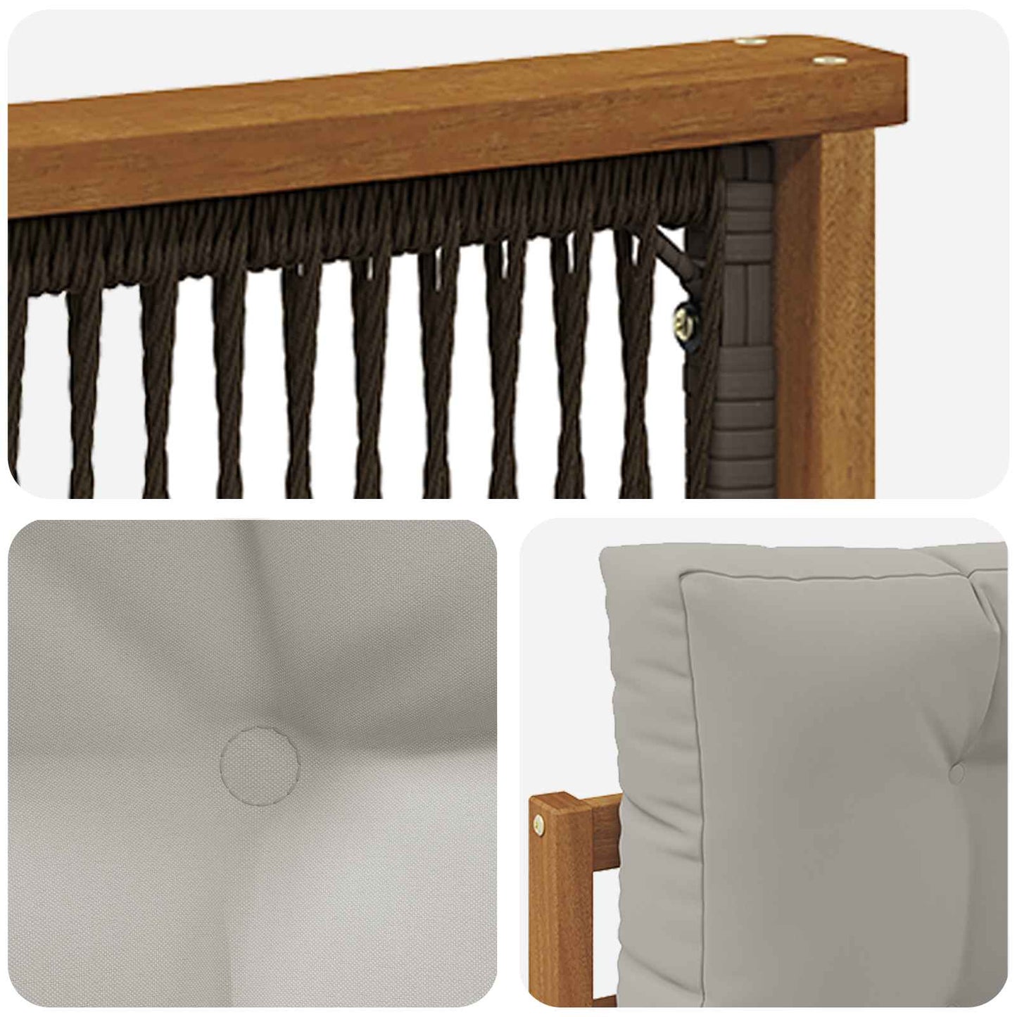 Outdoor Mittelsofa Natur