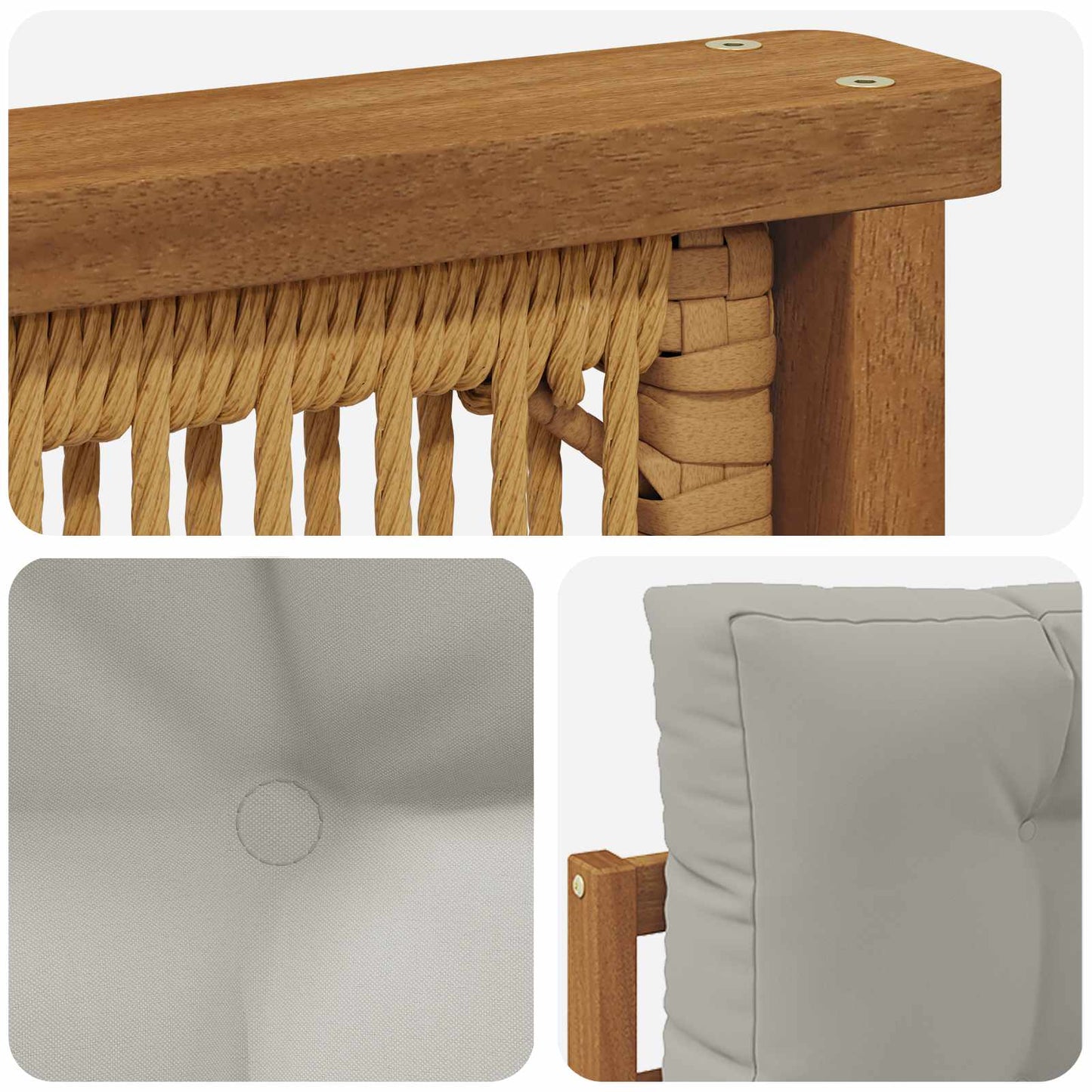 Outdoor Mittelsofa Natur
