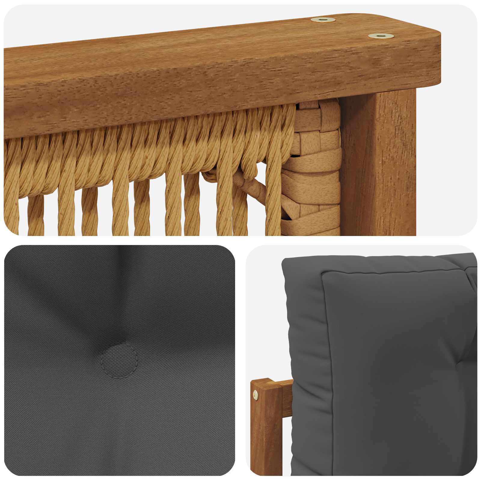 Outdoor Mittelsofa Natur