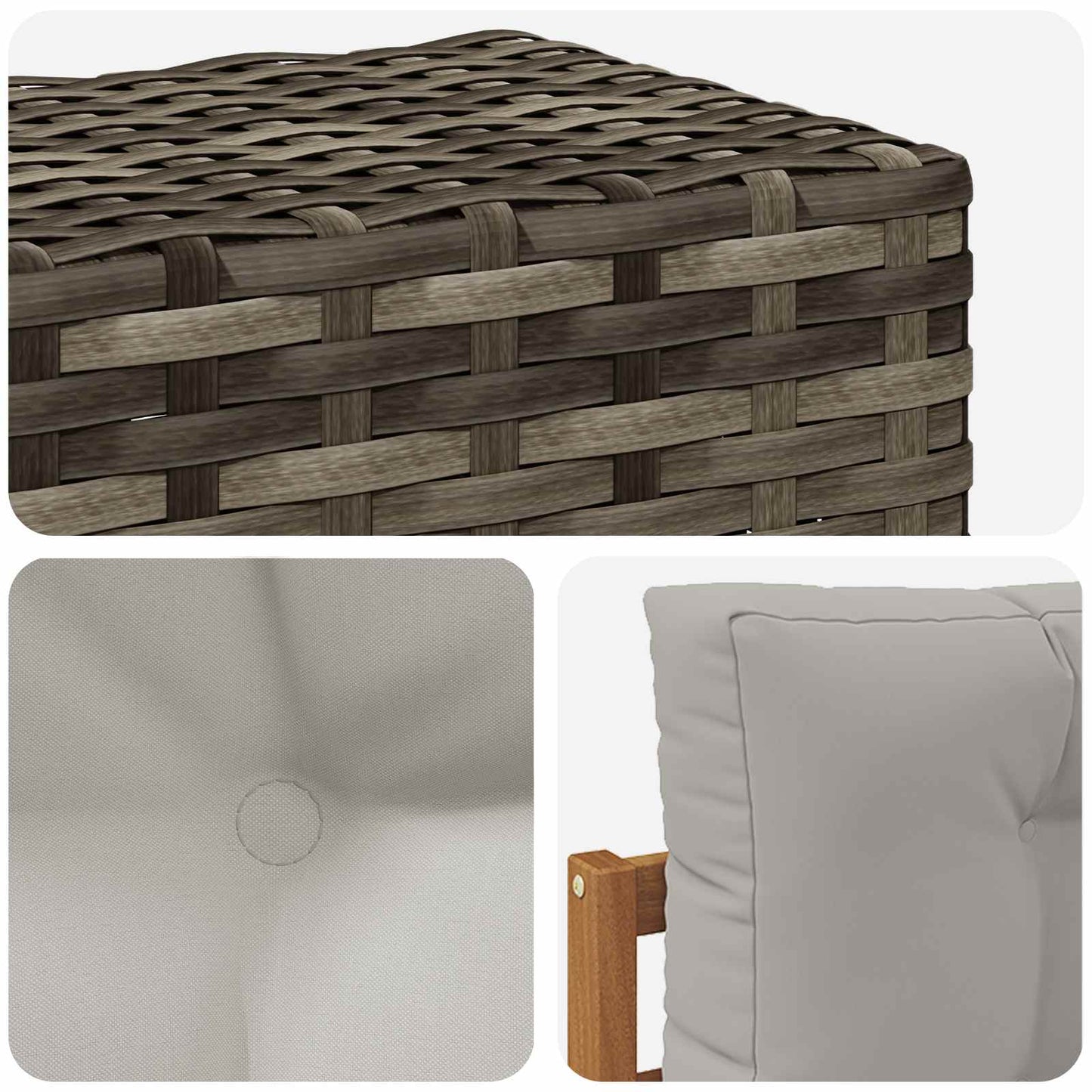 Outdoor Mittelsofa Natur