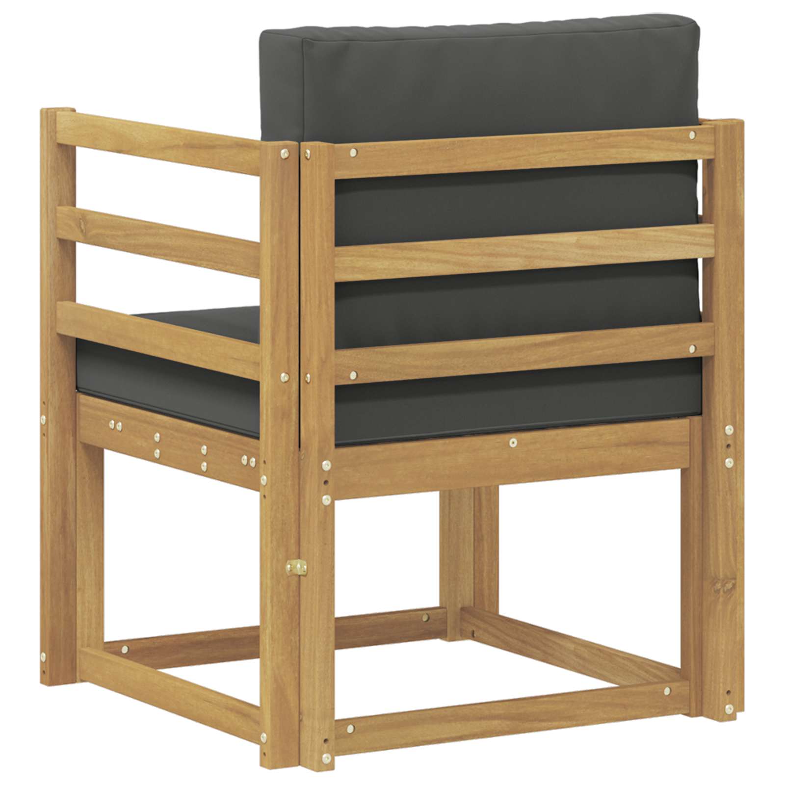 2 Stück Outdoor-Sofagarnitur Polyester Weiß und Anthrazit