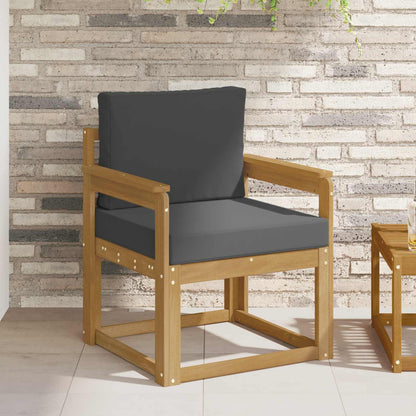 Outdoor-Sofa Polyester Weiß und Anthrazit