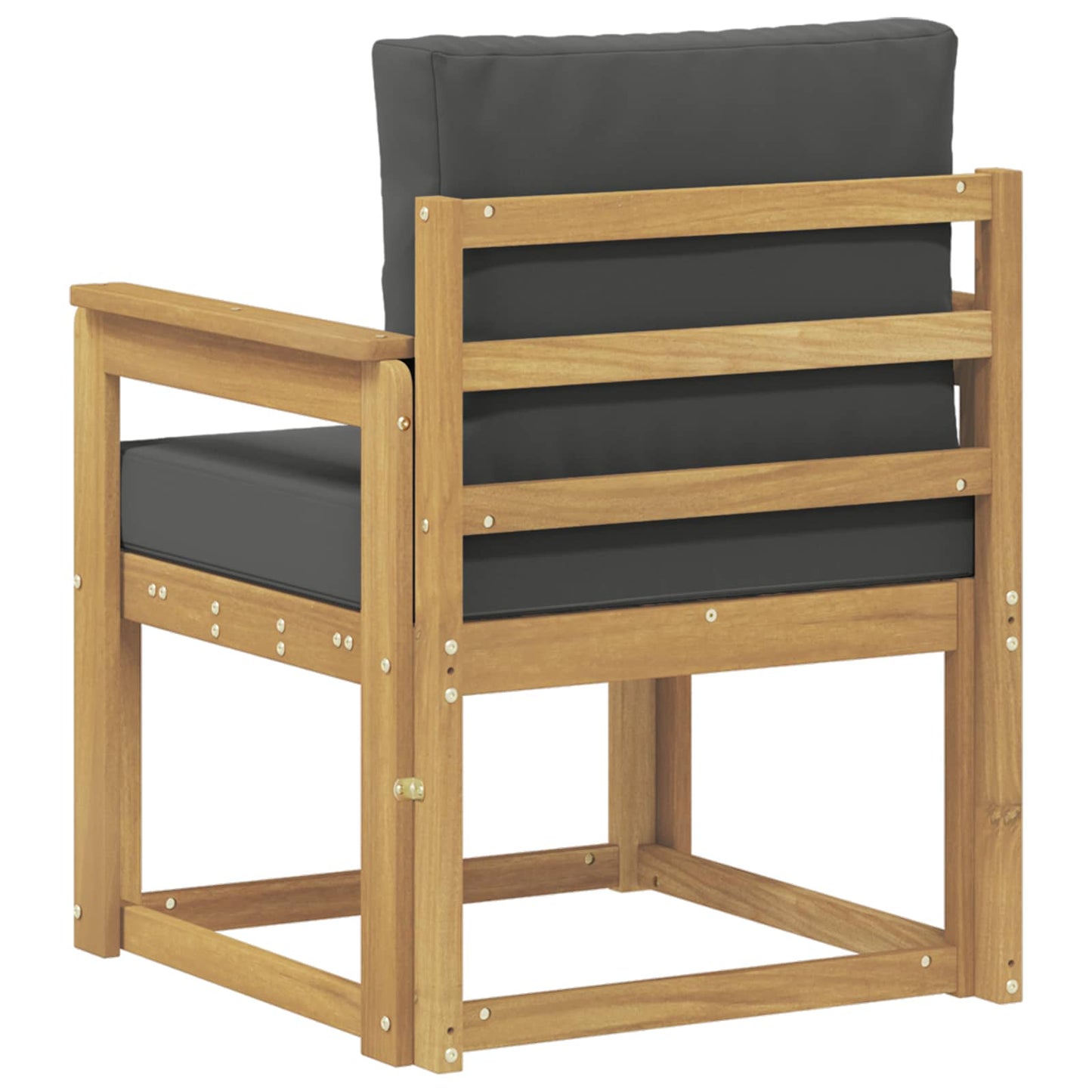 2 Stück Outdoor-Sofagarnitur Polyester Weiß und Anthrazit