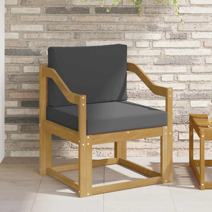 Outdoor-Sofa Polyester Weiß und Anthrazit
