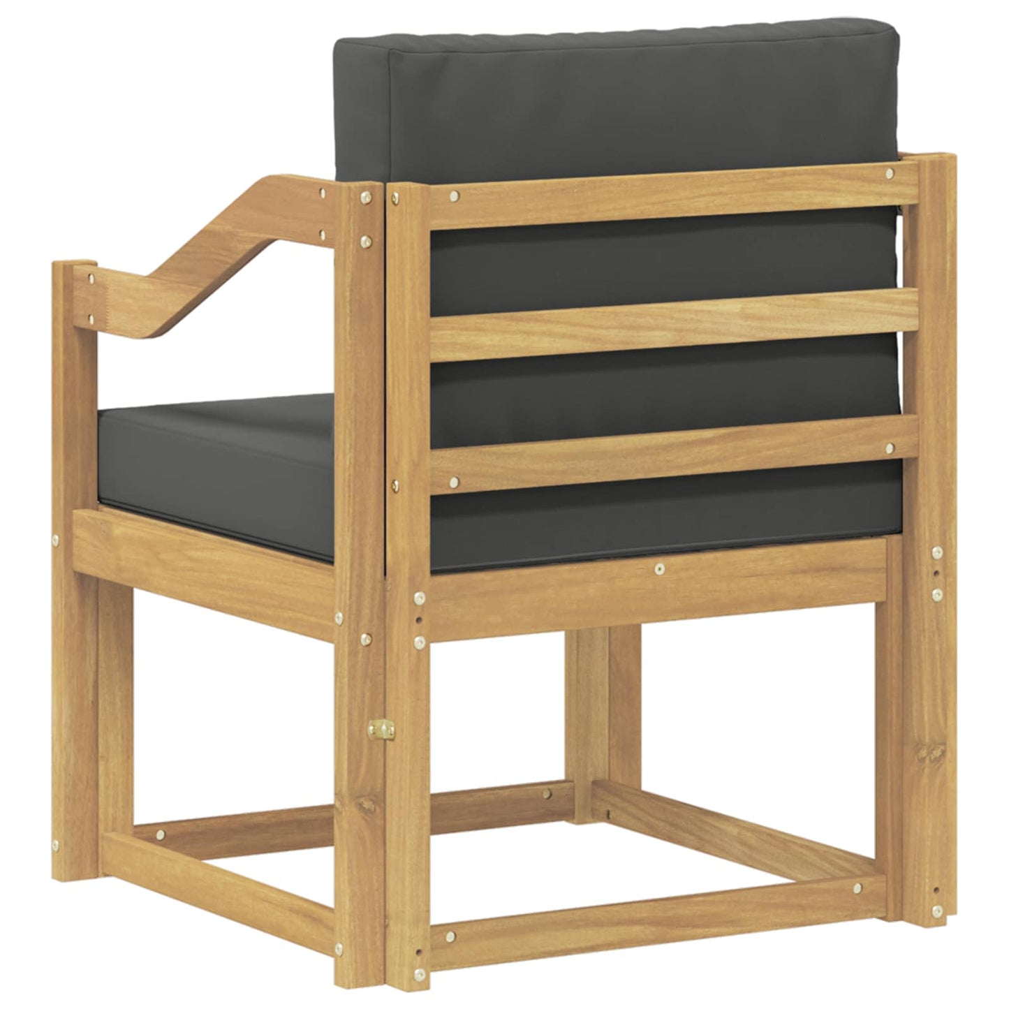 2 Stück Outdoor-Sofagarnitur Polyester Weiß und Anthrazit