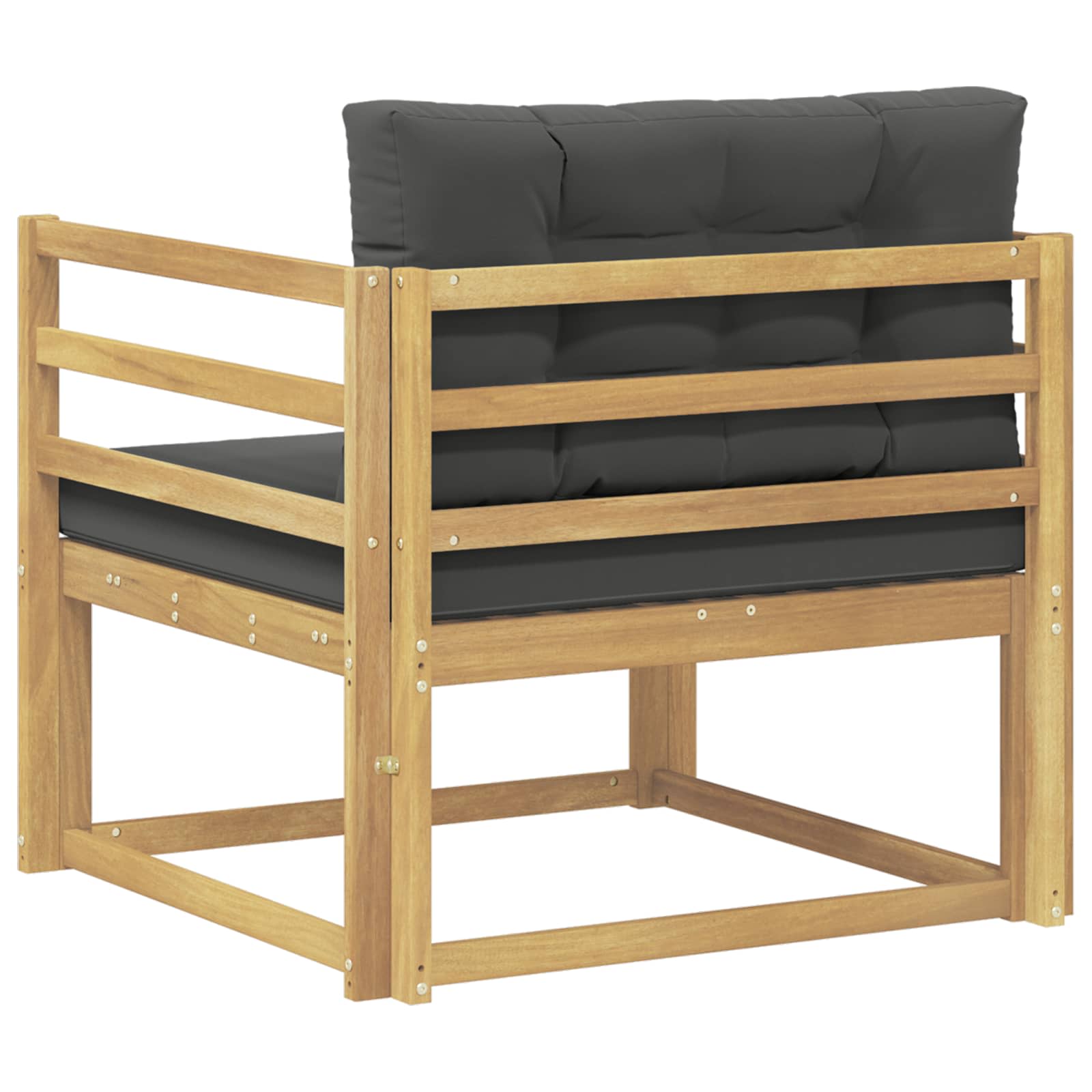 Outdoor Mittelsofa Polyester Weiß