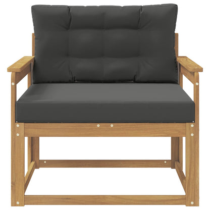 Outdoor Mittelsofa Polyester Weiß