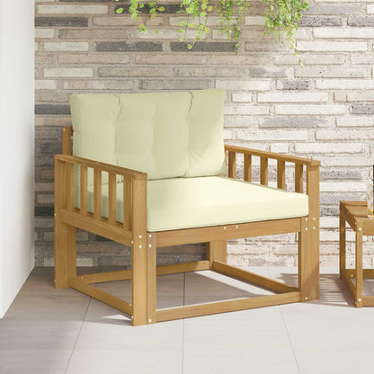 Outdoor Mittelsofa Polyester Weiß