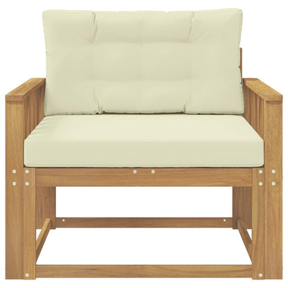 Outdoor Mittelsofa Polyester Weiß