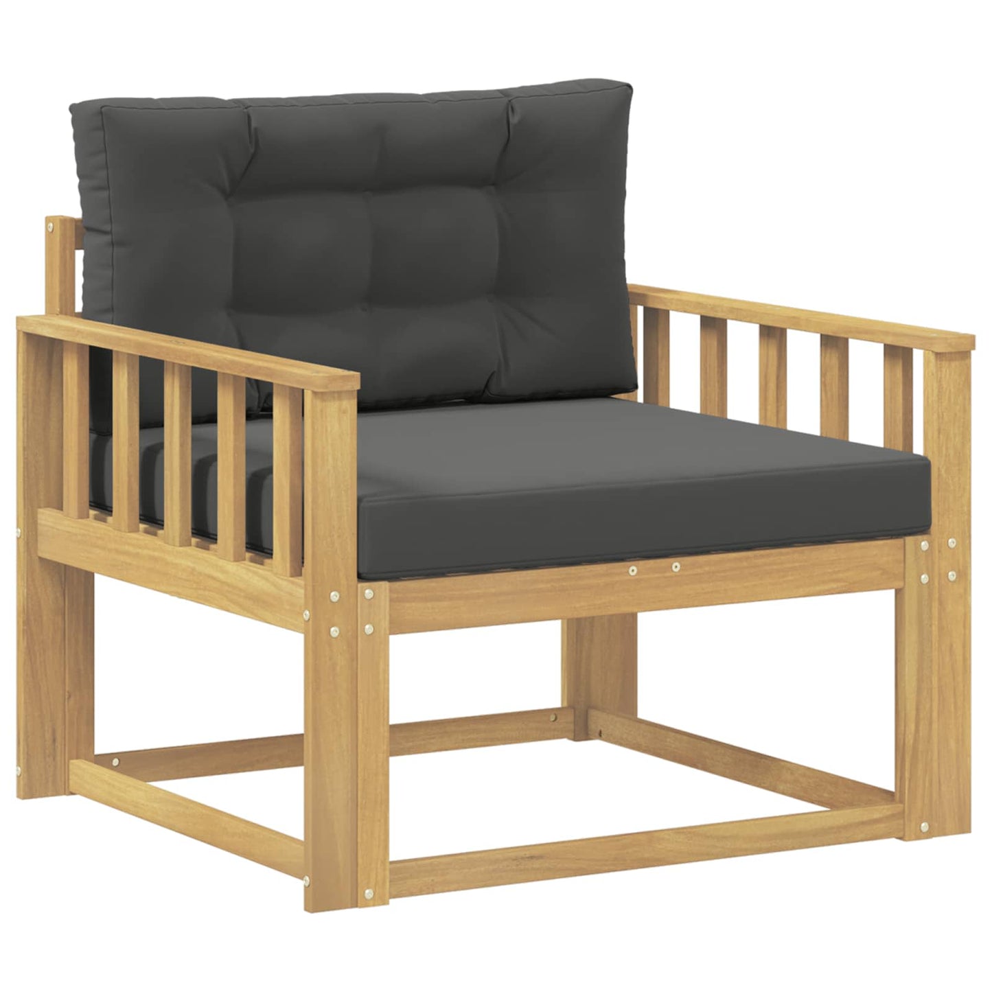 Outdoor Mittelsofa Polyester Weiß
