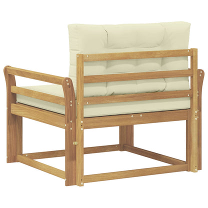 Outdoor Mittelsofa Polyester Weiß