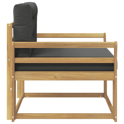 Outdoor Mittelsofa Polyester Weiß