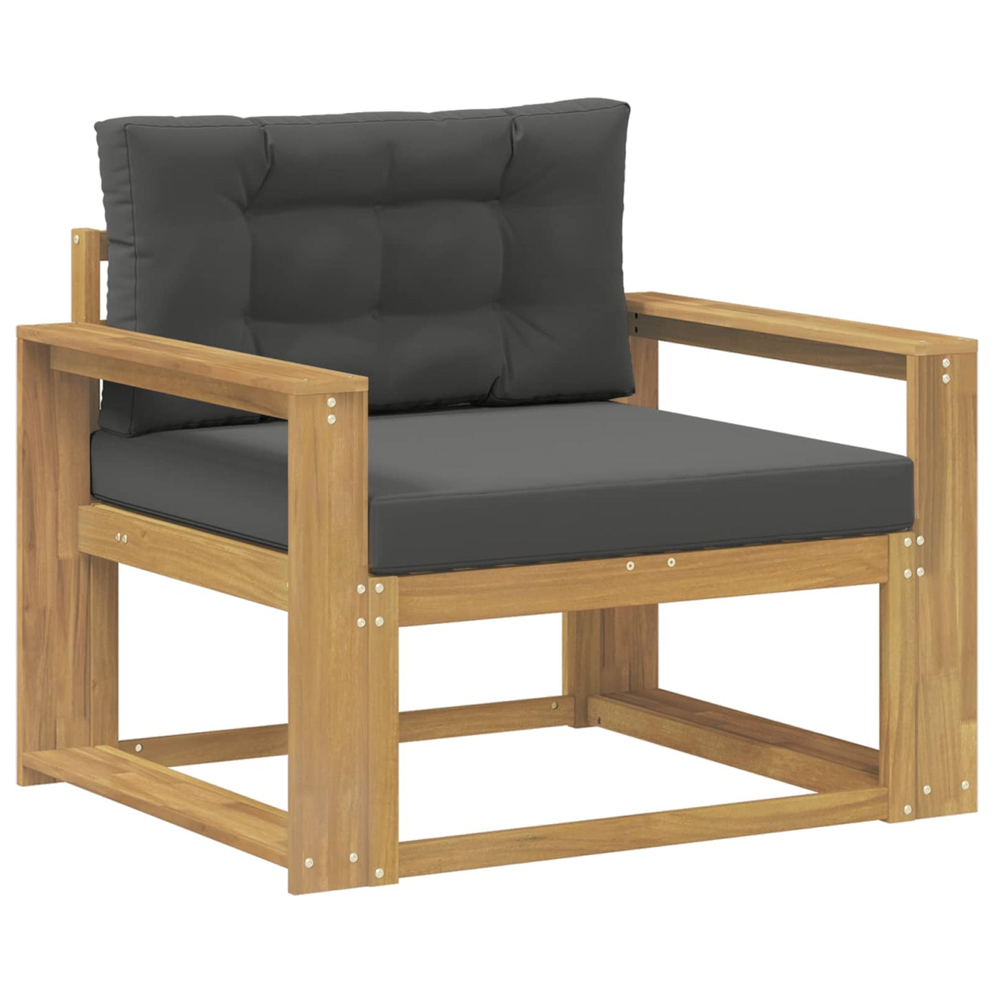 Outdoor Mittelsofa Polyester Weiß