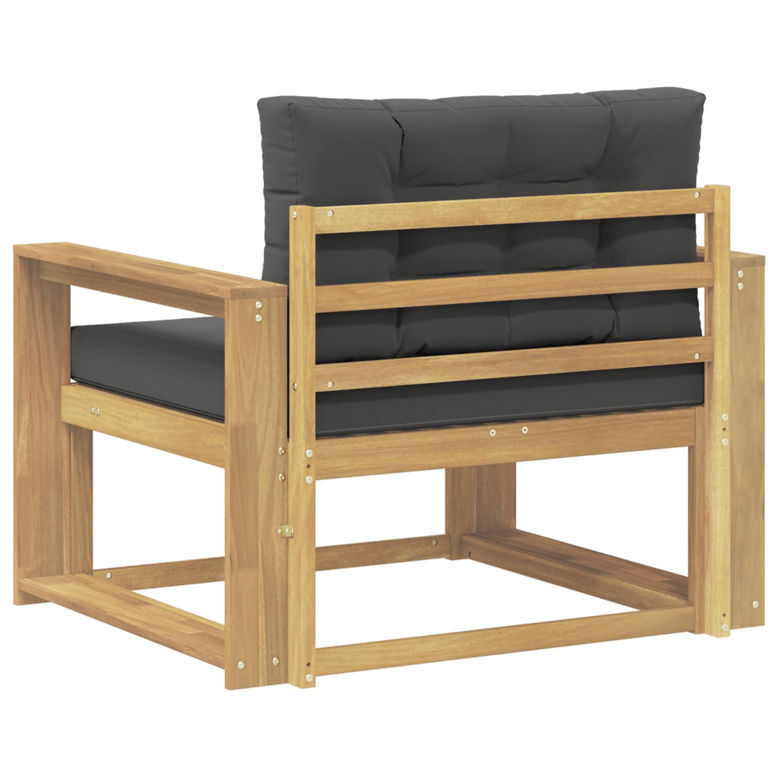 Outdoor Mittelsofa Polyester Weiß