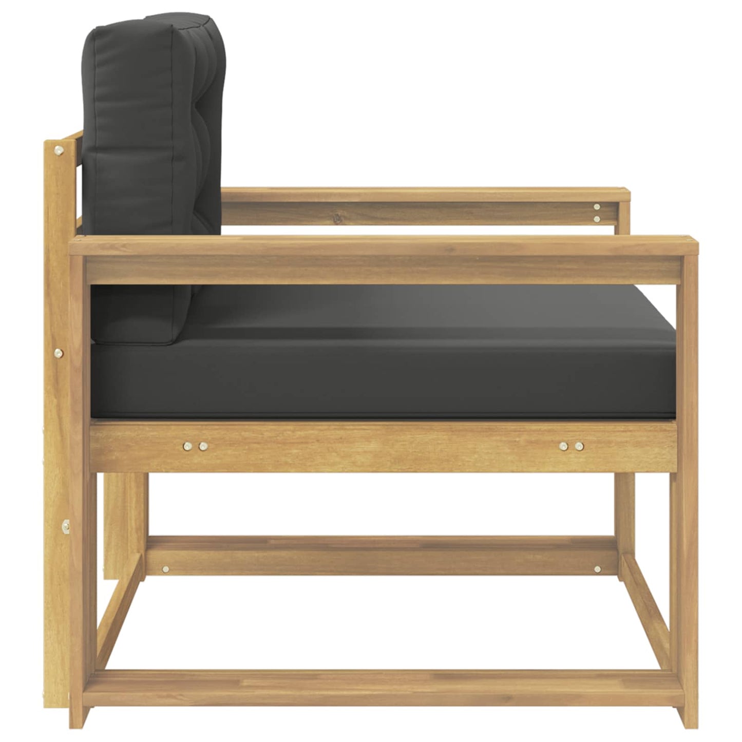 Outdoor Mittelsofa Polyester Weiß