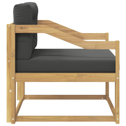 Outdoor Mittelsofa Polyester Weiß
