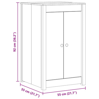 Außenküchenschrank MEPPEL Natural Douglas 55 x 55 x 92 cm