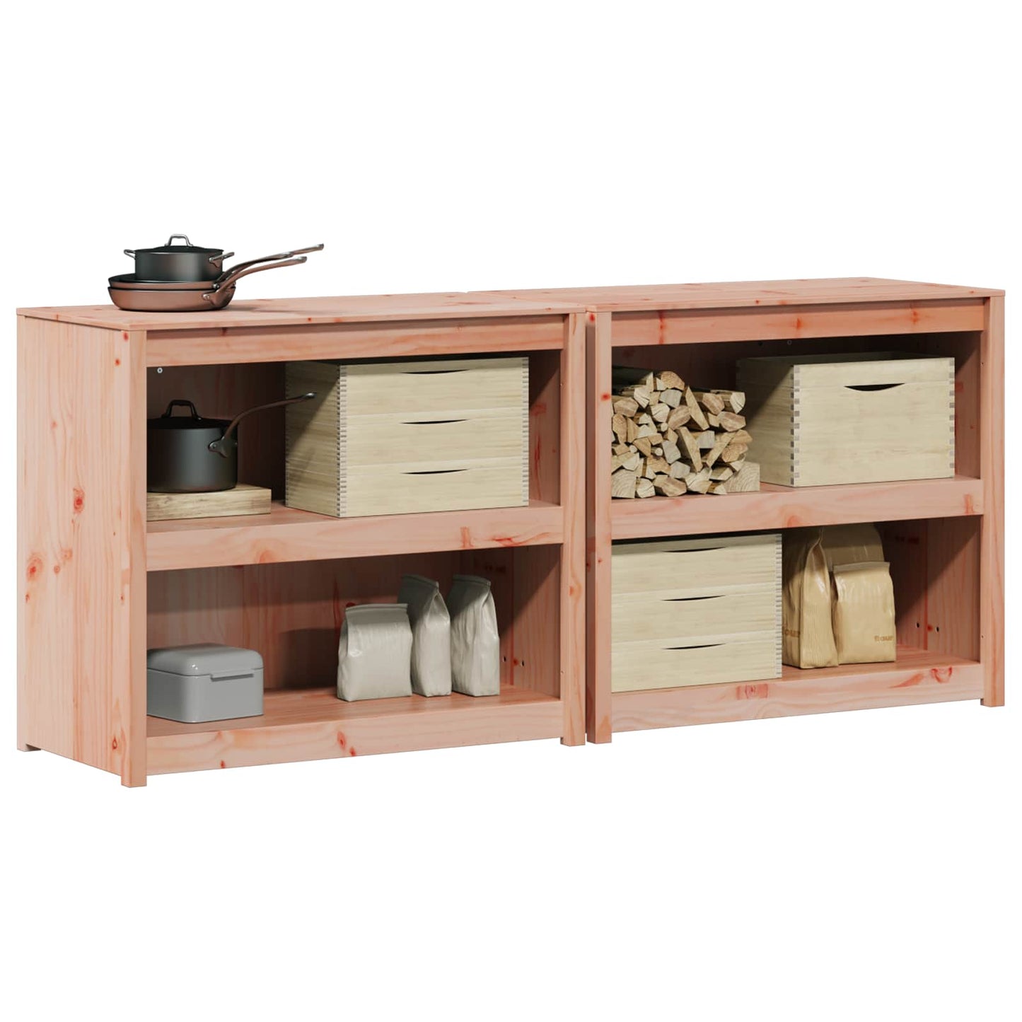 Außenküchenschrank MEPPEL 2 pcs Natural Douglas