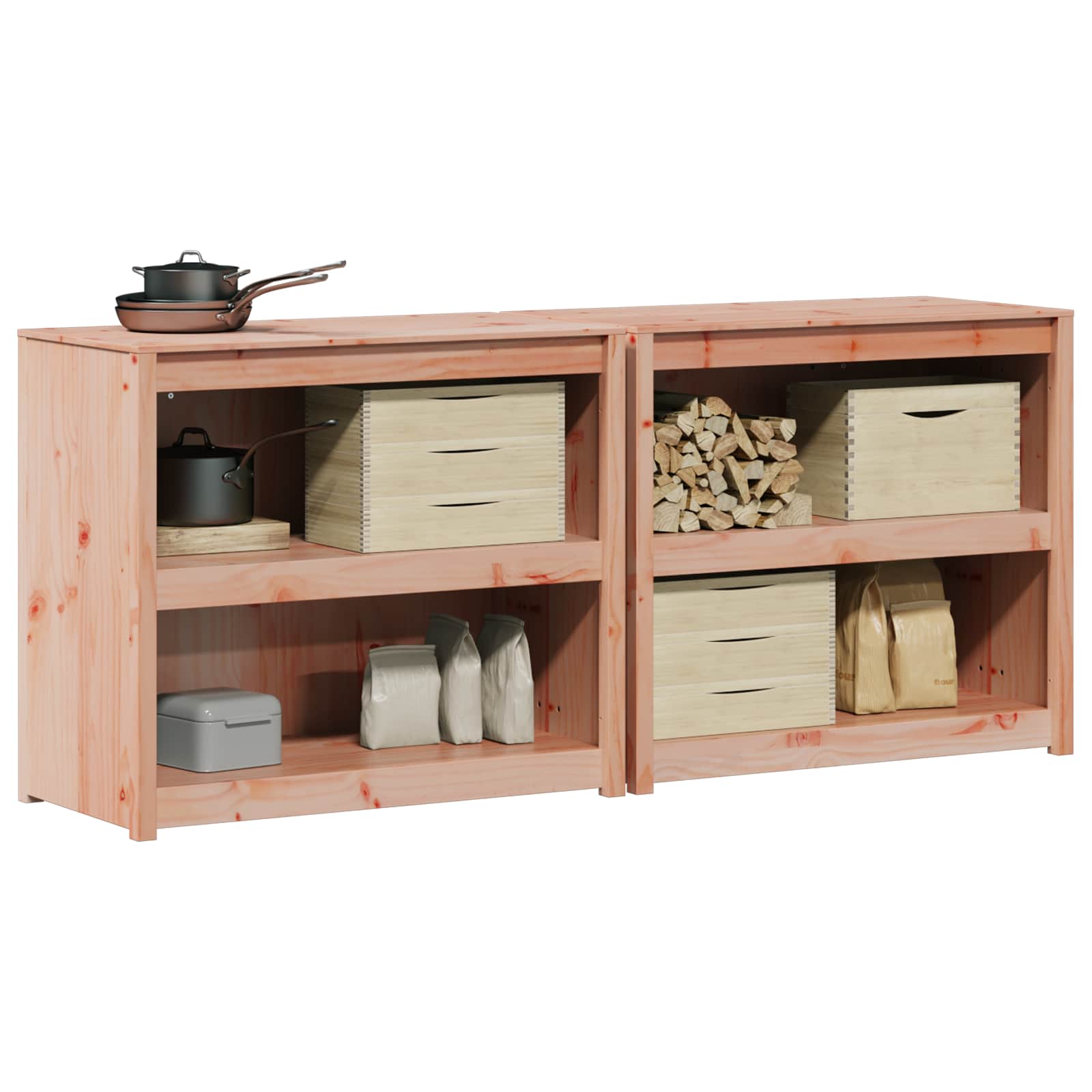 Außenküchenschrank MEPPEL 2 pcs Natural Douglas