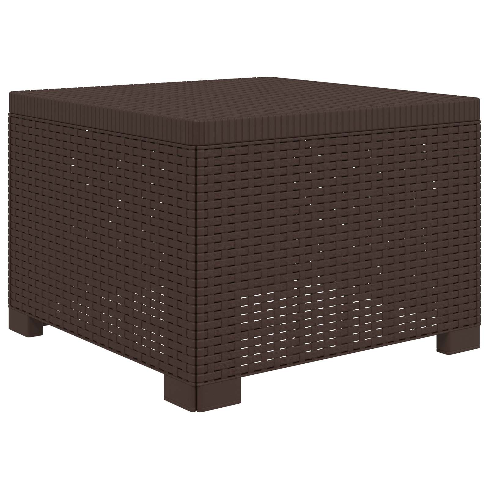 4-Sitzer Garten Sofa Rattan Look PP Braun