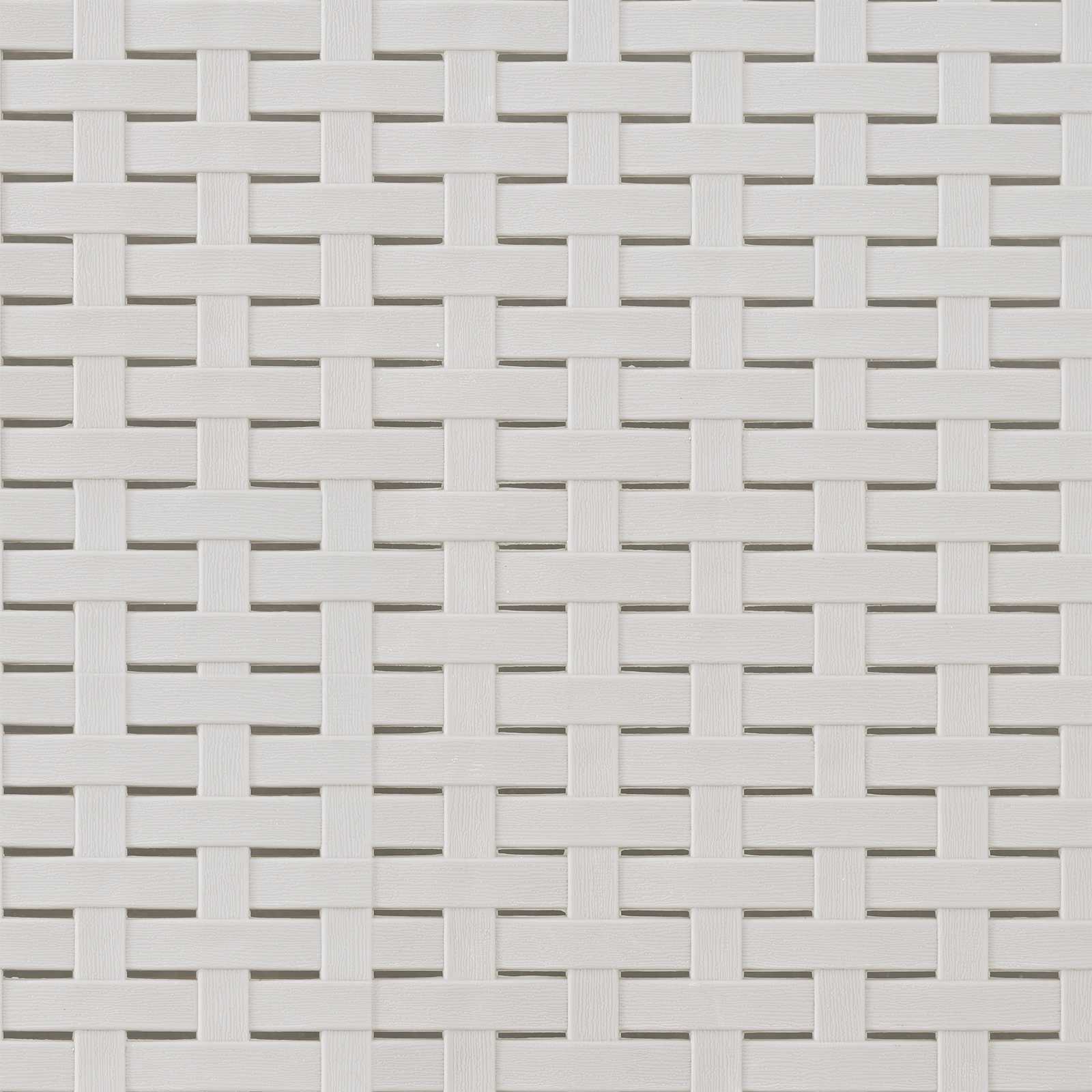 4-Sitzer Garten Sofa mit Kissen Rattan Look PP Weiß