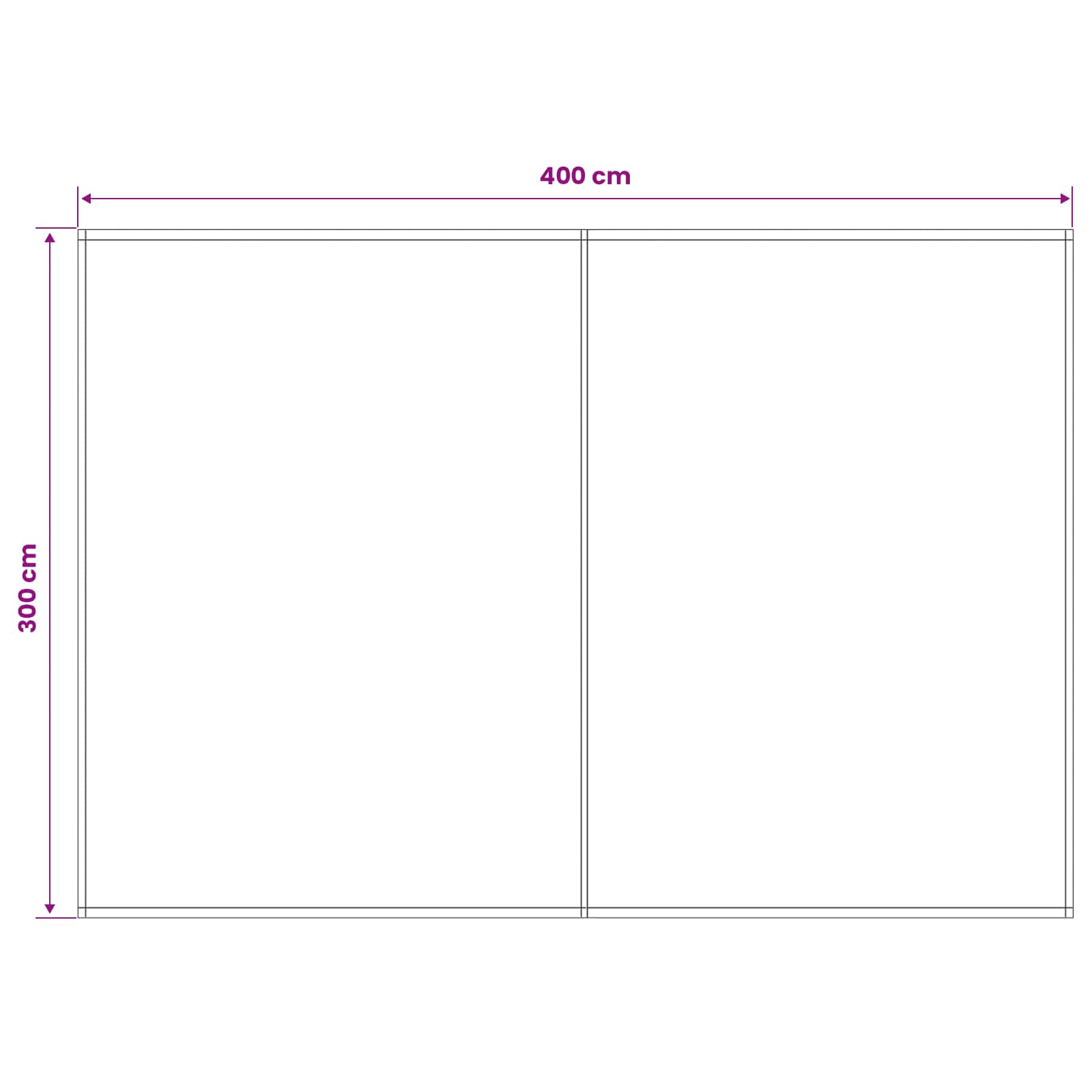 Markisenersatzstoff Blau und Weiß 400 x 300 cm Polyester