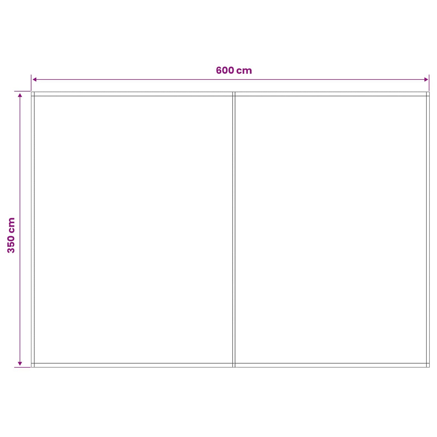 Markisenersatzstoff Blau und Weiß 600 x 350 cm Polyester