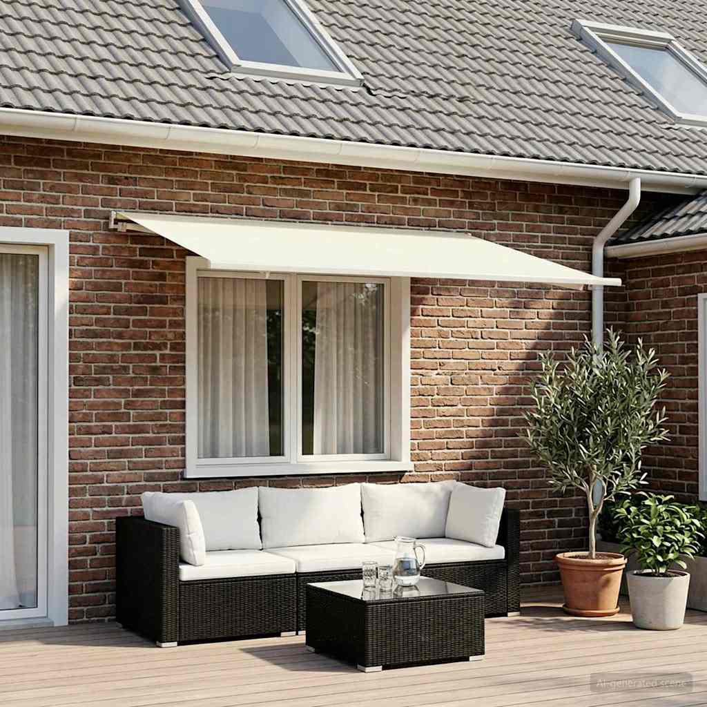 Markisenersatzstoff Creme 350 x 250 cm Polyester