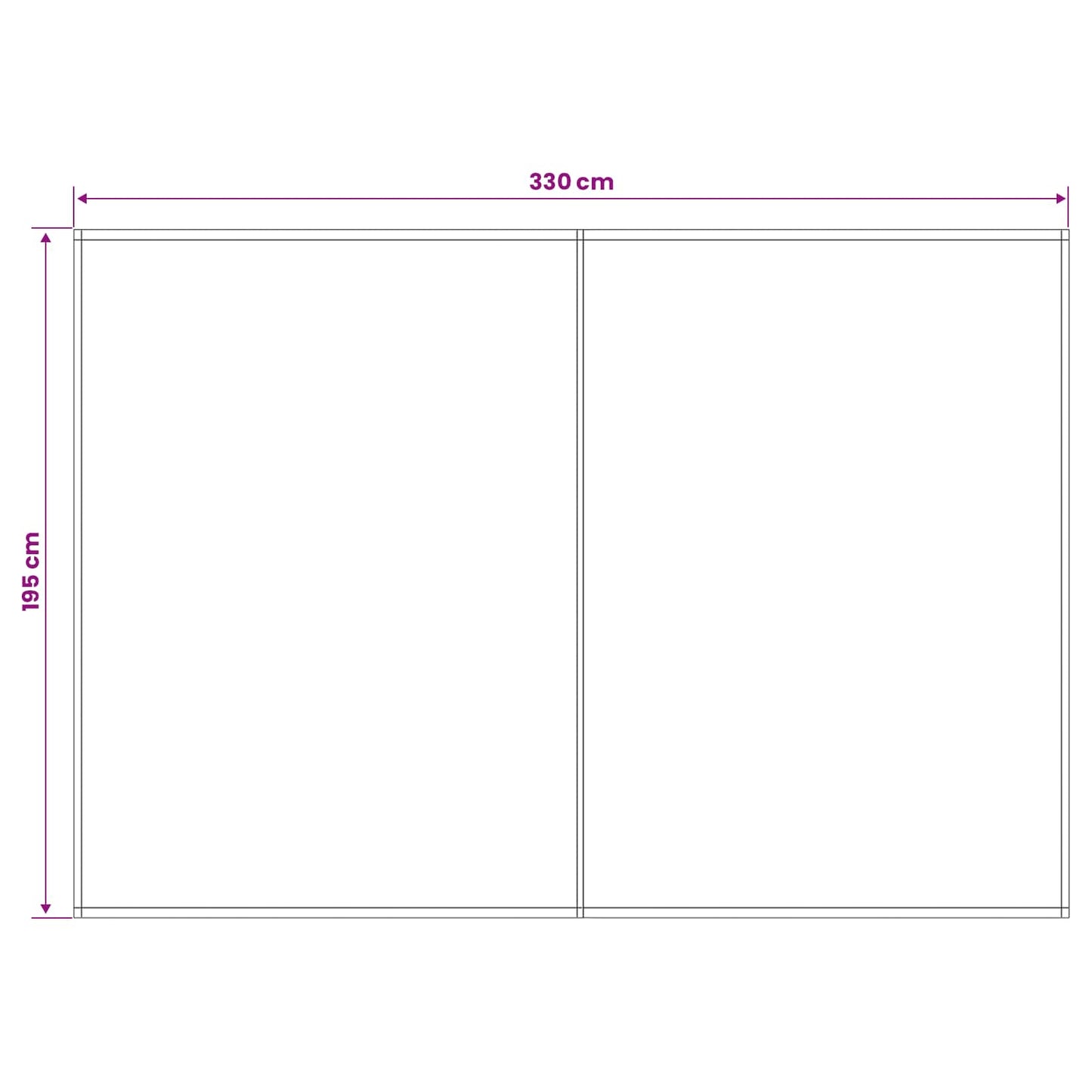 Markisenersatzstoff Gelb und Weiß 350 x 200 cm Polyester