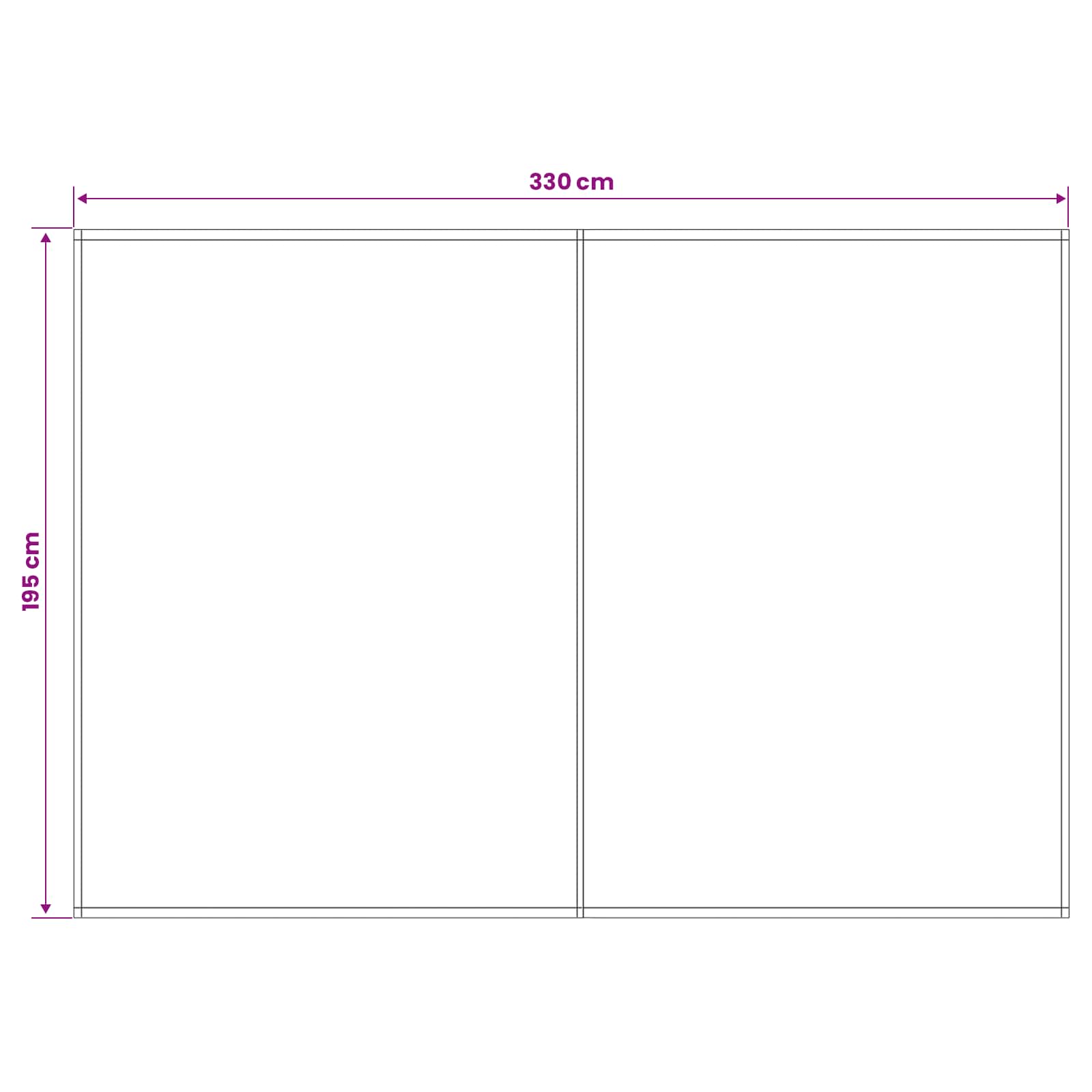 Markisenersatzstoff Gelb und Weiß 350 x 200 cm Polyester