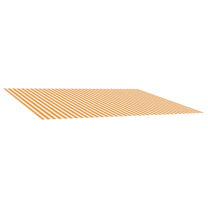 Markisenersatzstoff Gelb und Weiß 400 x 350 cm Polyester