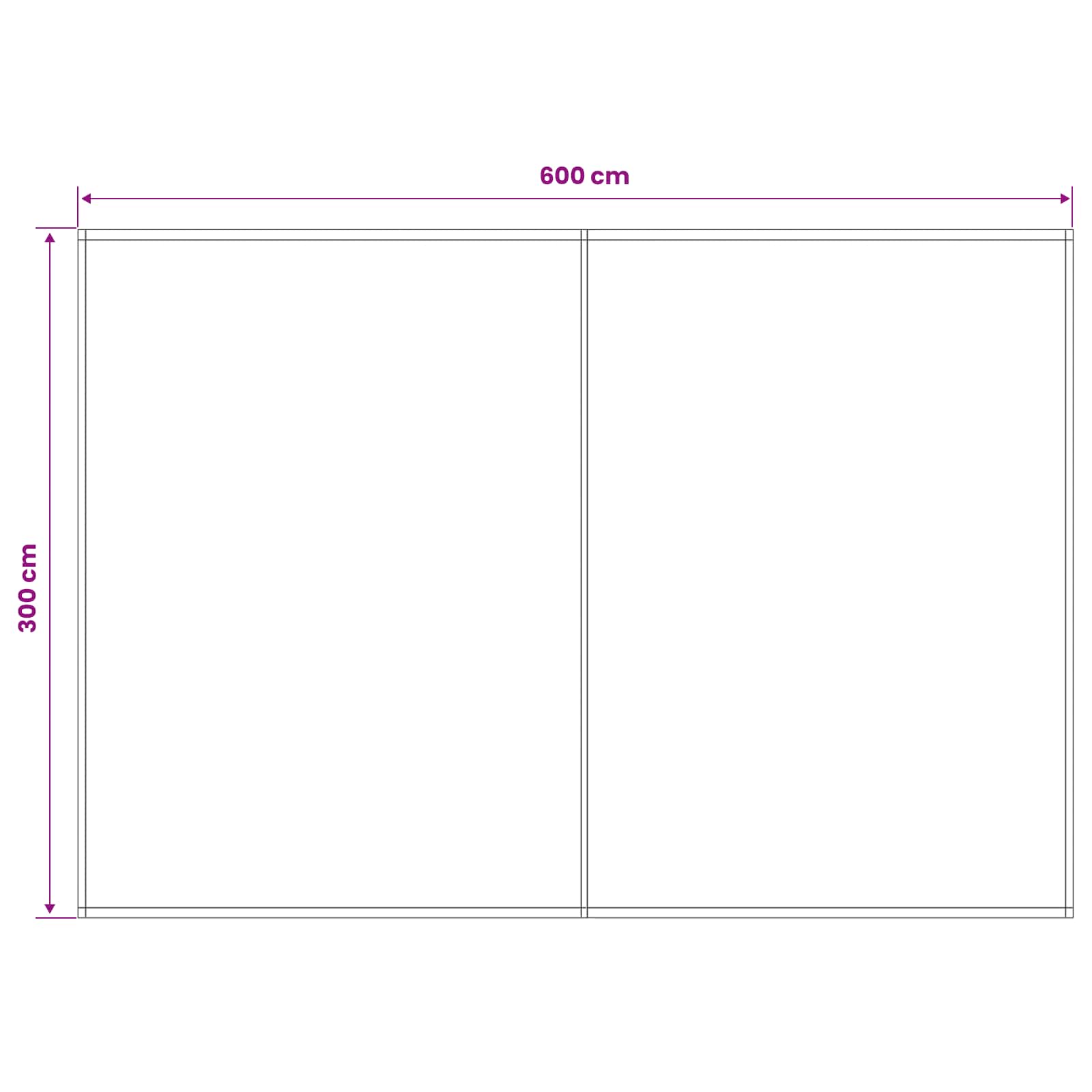 Markisenersatzstoff Gelb und Weiß 600 x 300 cm Polyester