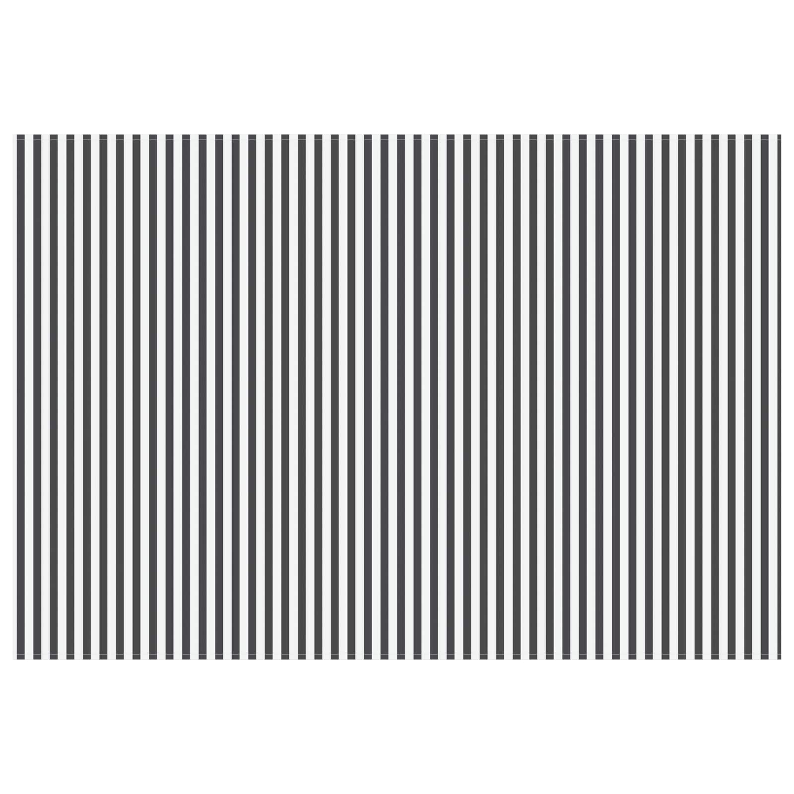 Markisenersatzstoff Anthrazit und Weiß 500 x 300 cm Polyester