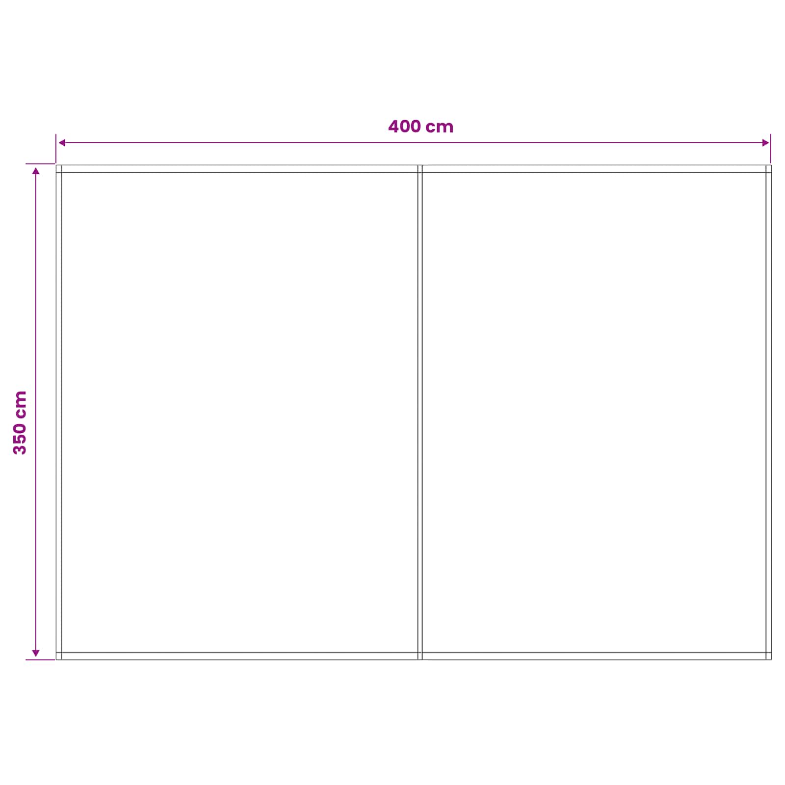 Markisenersatzstoff Mehrfarbig 400 x 350 cm Polyester
