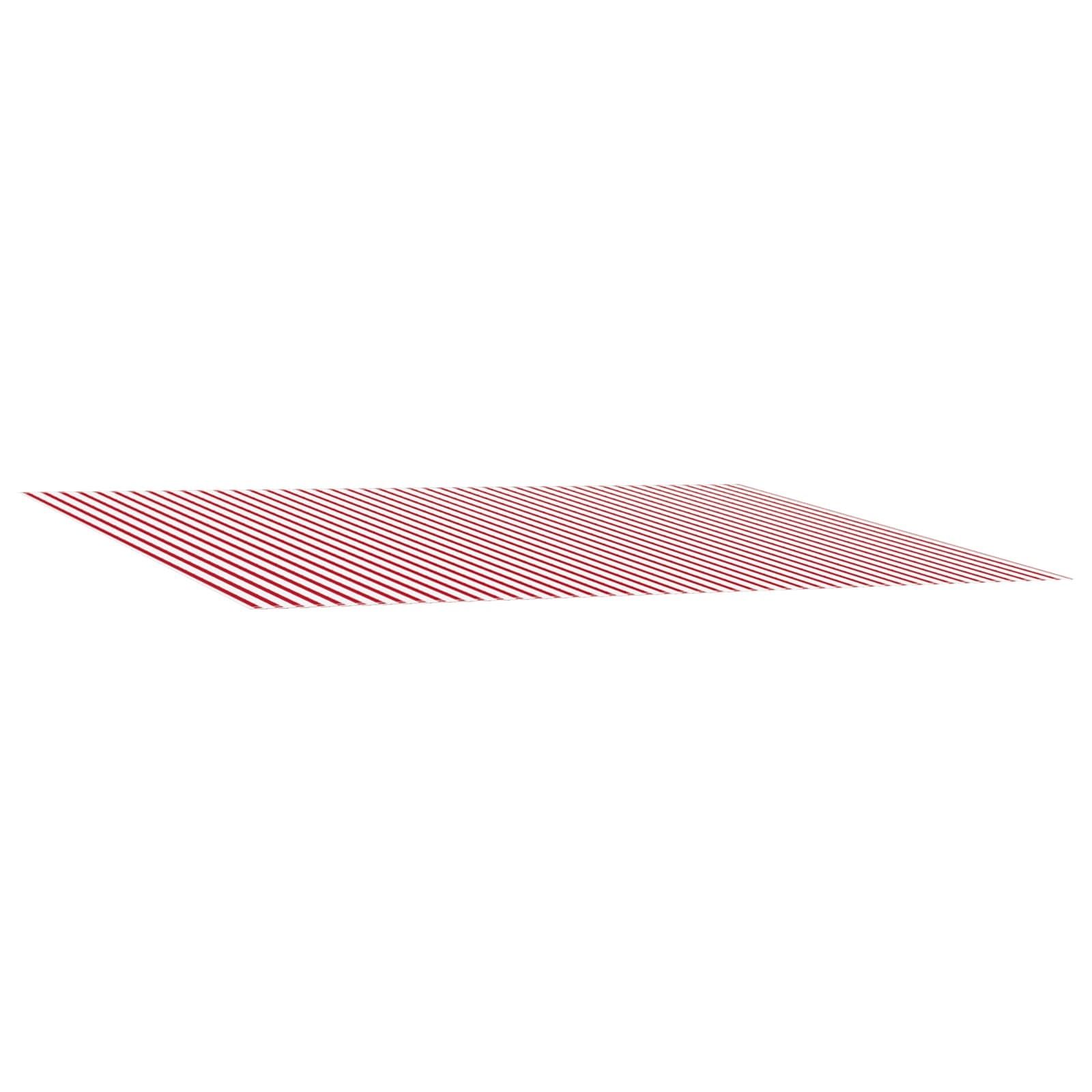 Markisenersatzstoff Rot und Weiß 500 x 300 cm Polyester