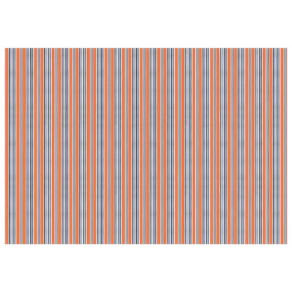 Markisenersatzstoff Blau und Orange 350 x 250 cm Polyester