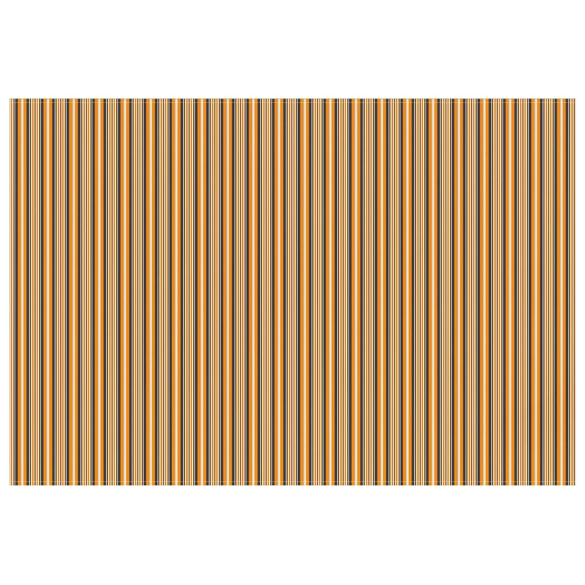 Markisenersatzstoff Orange und Schwarz 500 x 300 cm Polyester