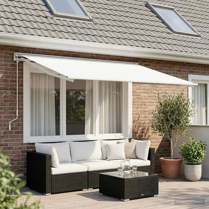 Markisenersatzstoff Weiß 600 x 350 cm Polyester