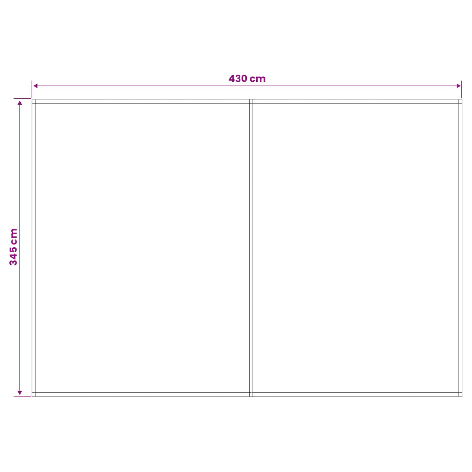 Markisenersatzstoff Grün und Weiß 450 x 350 cm Polyester