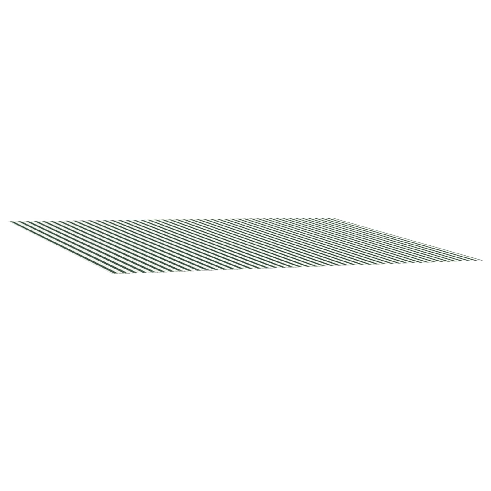 Markisenersatzstoff Grün und Weiß 500 x 300 cm Polyester