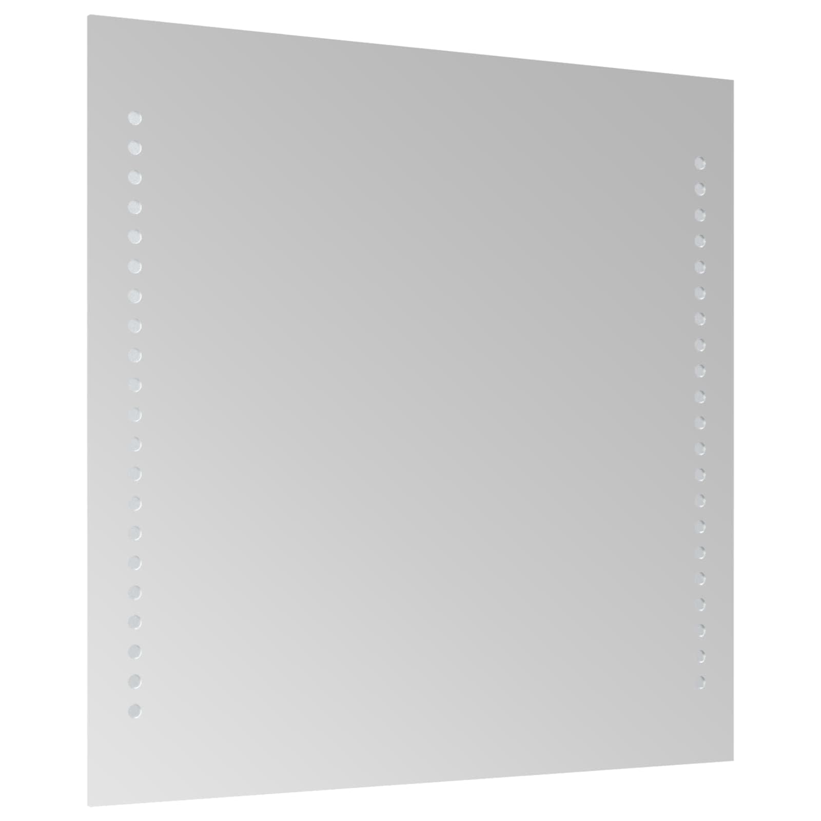 LED-Badezimmerspiegel Transparent 40 x 40 cm Gehärtetes Glas